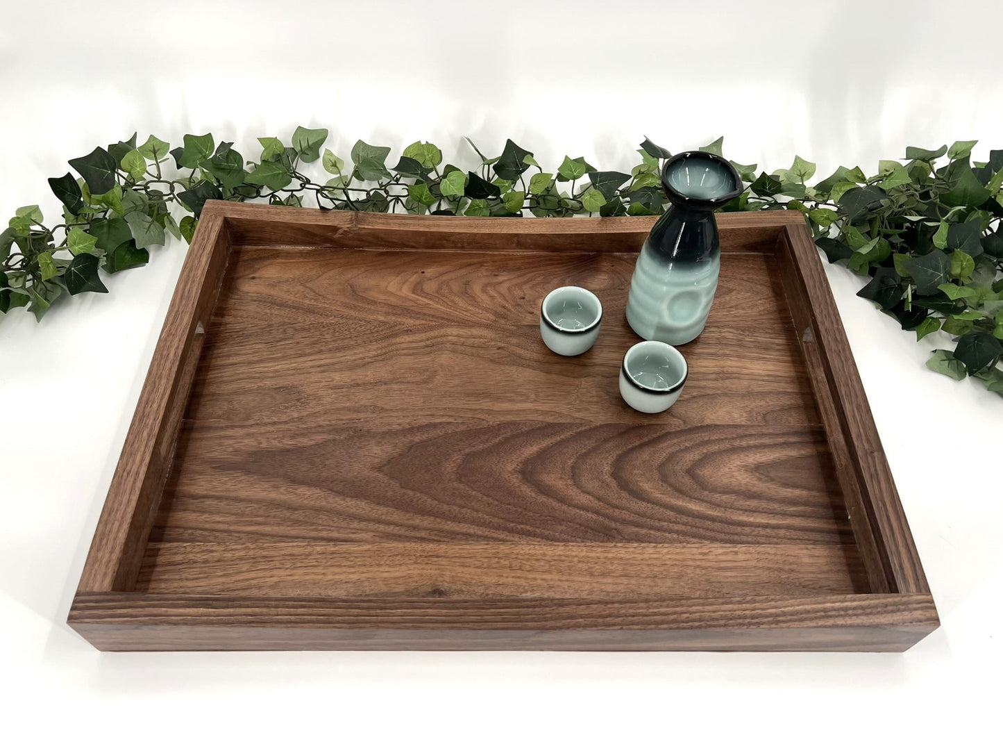 Solid Wood Ottoman Tray