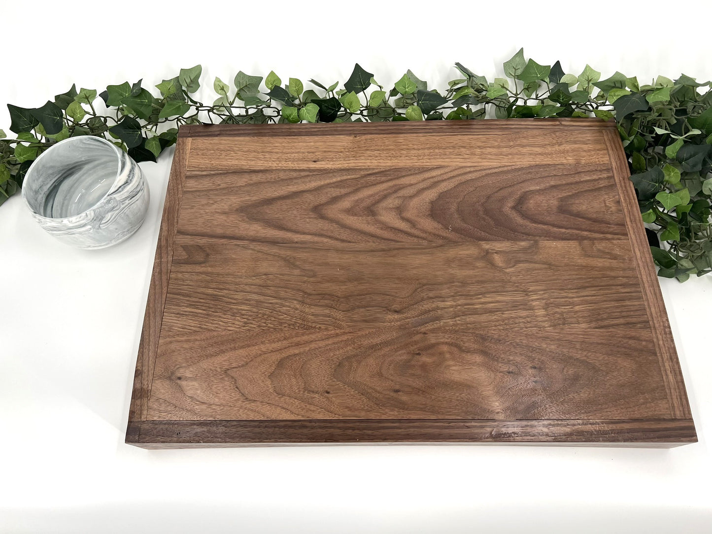 Solid Wood Ottoman Tray